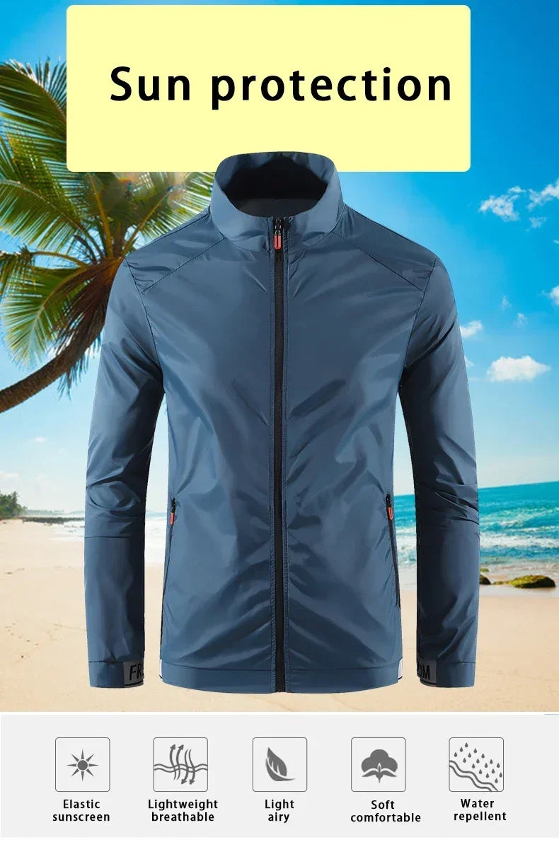 Hiking Skin Jacket Outerwear Coat Camping Rain Jackets Waterproof Sun Protection Fishing Hunting Clothes Quick Dry Sunscreen