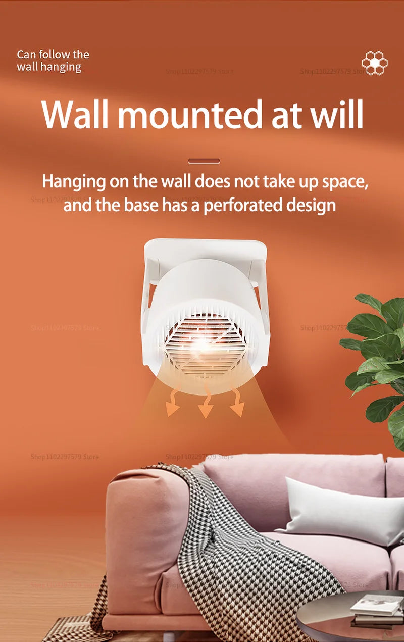 Portable Small Electric Heaters for Home Energy Saving Quiet Foot Warmer Fast Heating Indoor Warm Air Blower