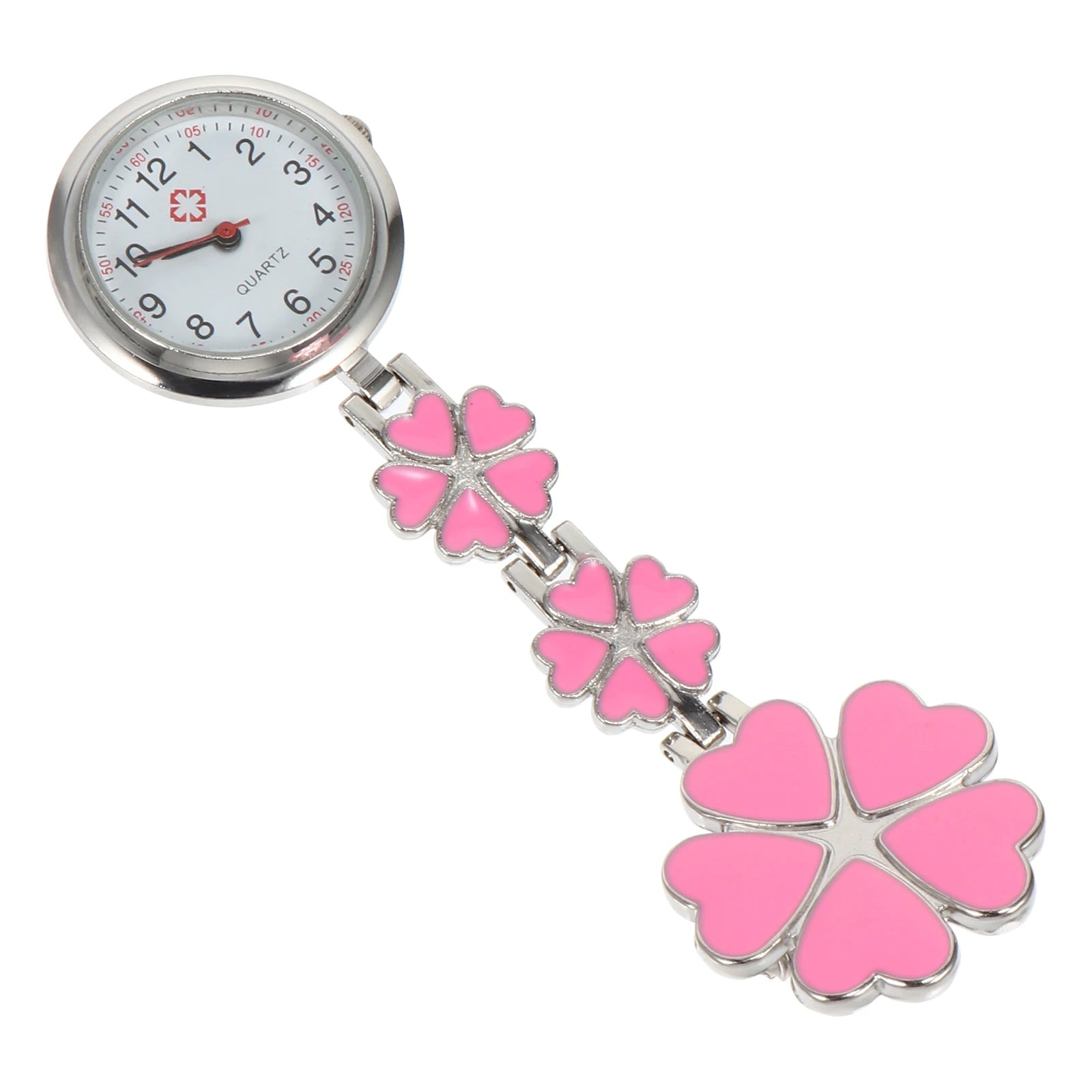 Nurse Watch- Womens Nurse Clip on Watch Nurse Fob Watch Nursing Pin Clip Watch Nurse Fob Watch ( White )