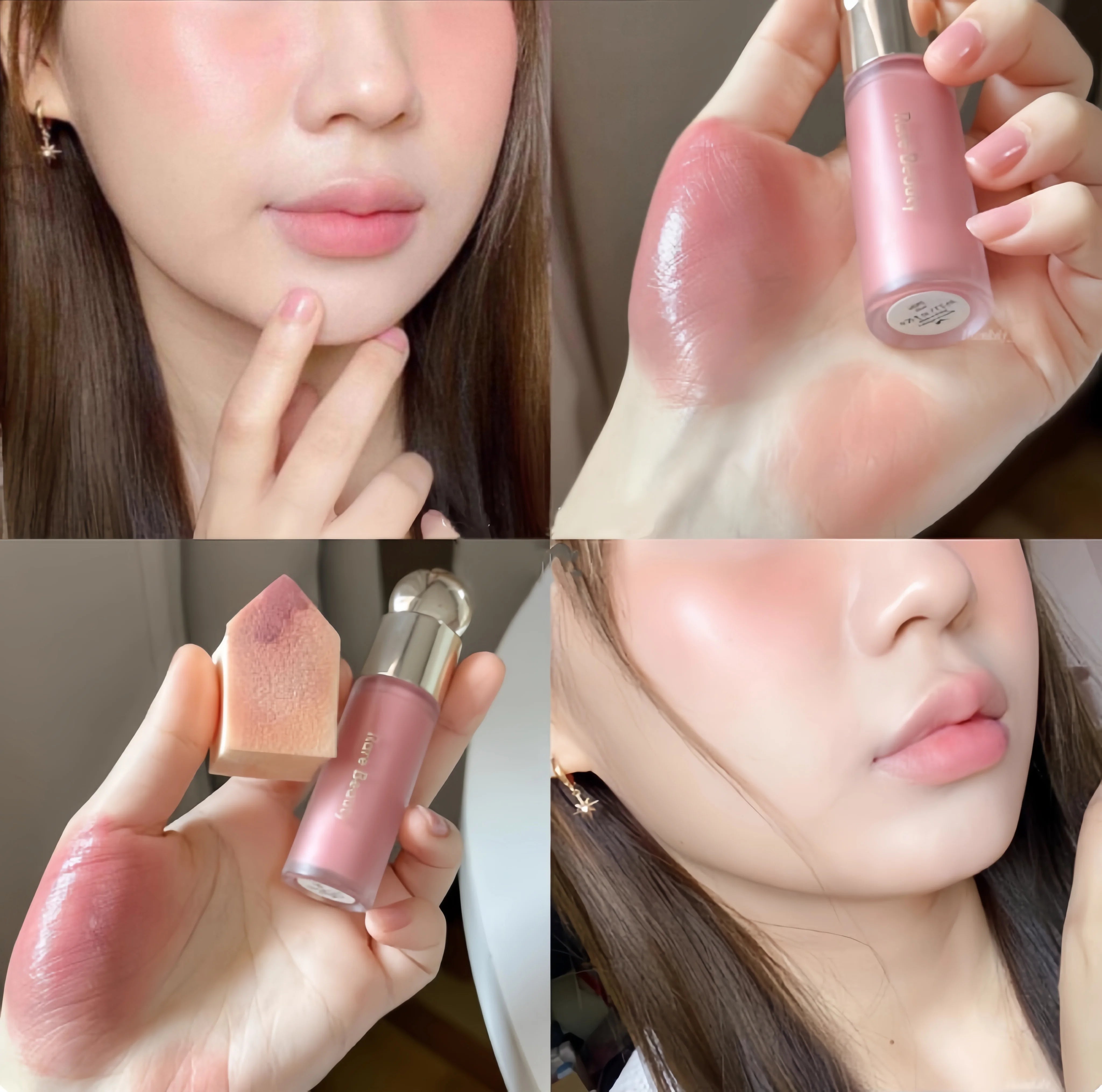 Rare Beauty Liquid Blush Pink Purple Waterproof Face Contour Moisturizing Plump Glossy Expansion Color And Contraction Color
