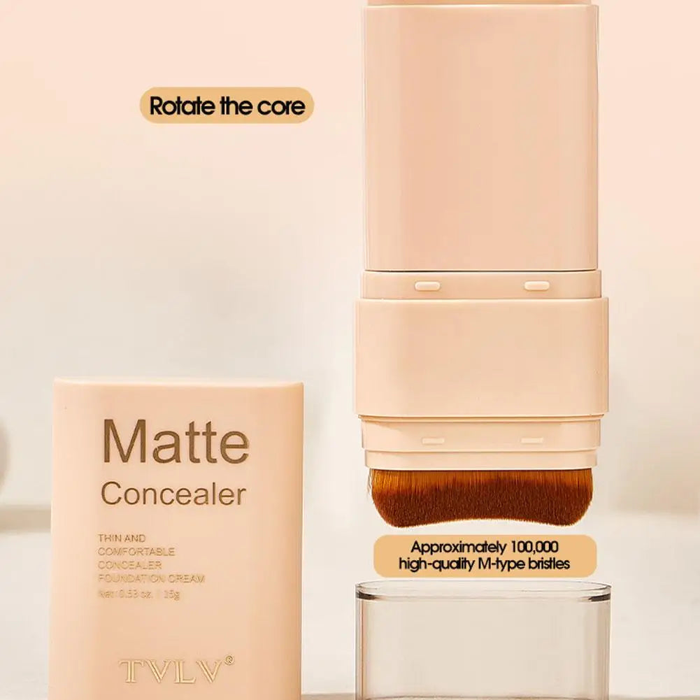 Two In One Double Head Foundation Make-up Stick Facial Foundation Make-up Makeup Matte Concealer Smooth Makeup Tool