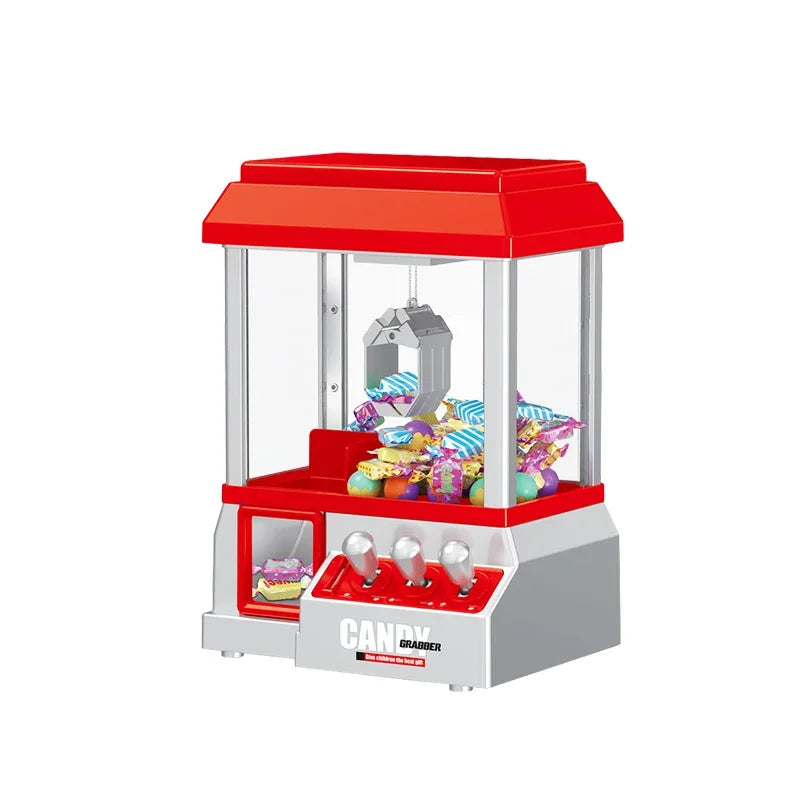Electronic Arcade Claw Toy Machine Mini Candy Prize Dispenser with Lights Sounds Fun Catcher Game for Kids Christmas Gifts