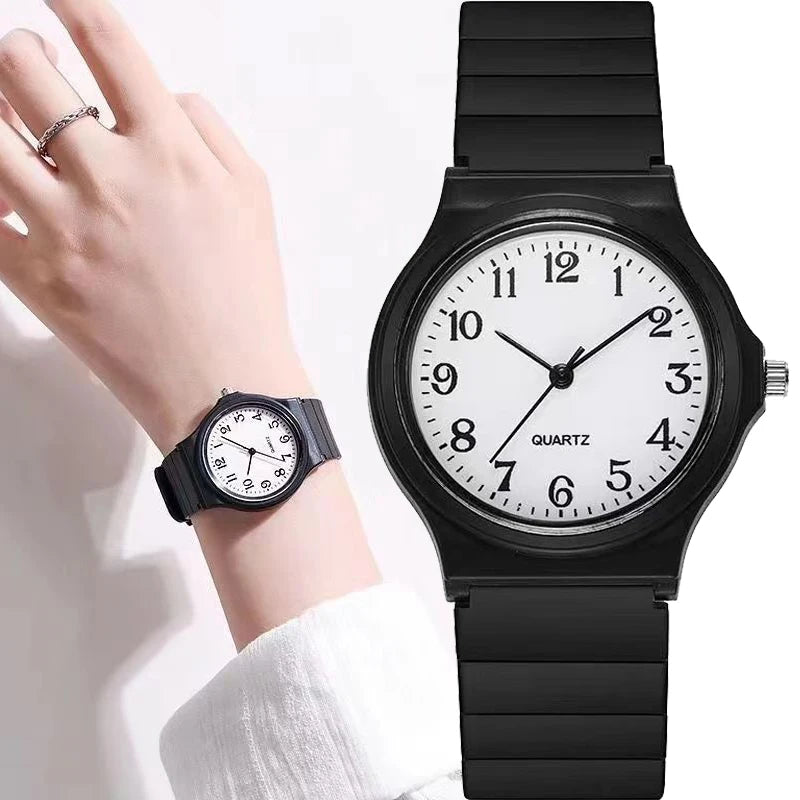 Black Watch For Women Silicone Strap Wristwatch Quartz Watches Women Clock Ladies Watch Gift Reloj Mujer relojes de mujer