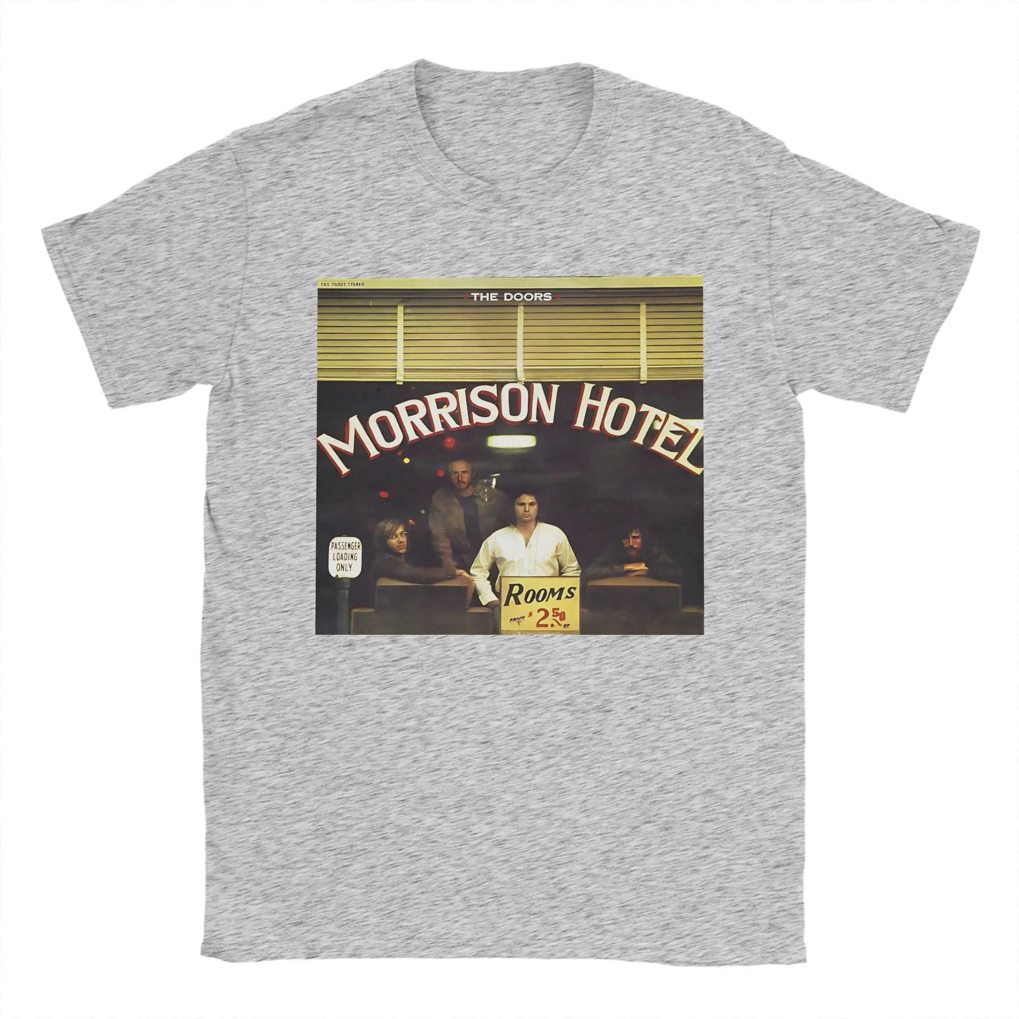 Men's T-Shirts The Doors   Retro Band 60s Vintage Leisure Cotton Tees Short Sleeve  T Shirts O Neck Tops New Arrival