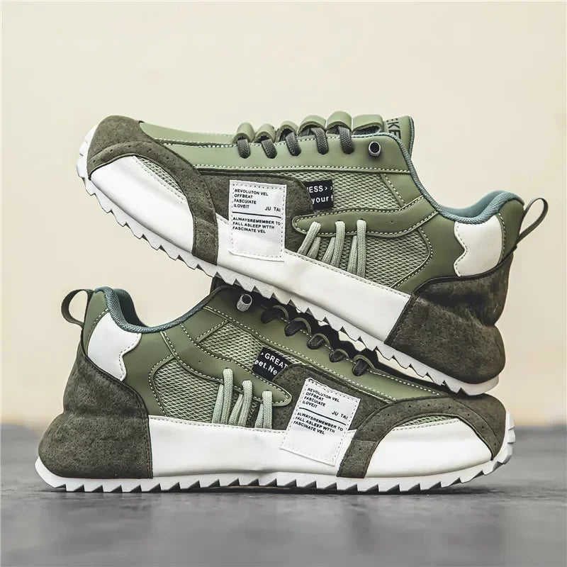 Shoes for Men Casual Sports Trend Designed Personality Elastic Band Vulcanized Shoes Men Sneakers Comfortable Breathable Shoes