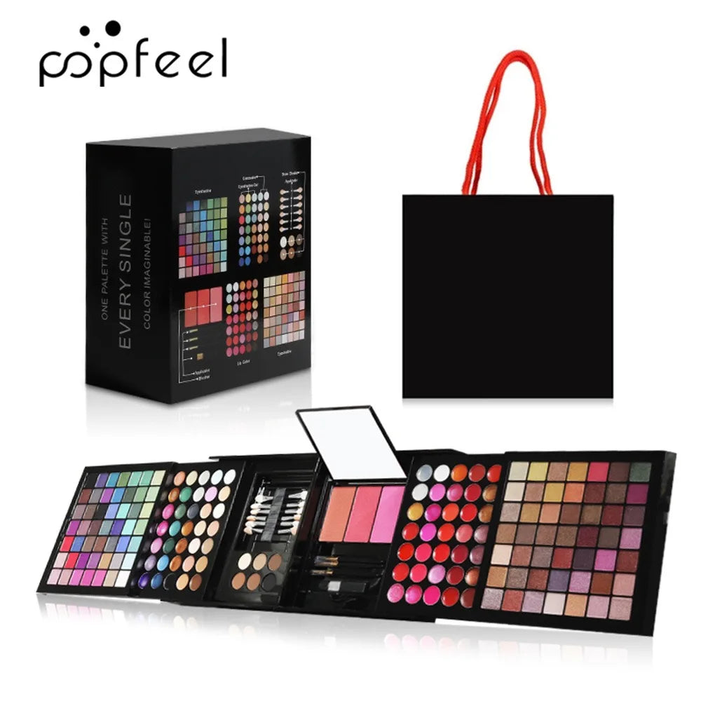 177 Color Makeup Box makeup Kit All-in-One Makeup Set with Brush Eyeshadow Lip Gloss Concealer Blush Pressed Powder Cosmetic