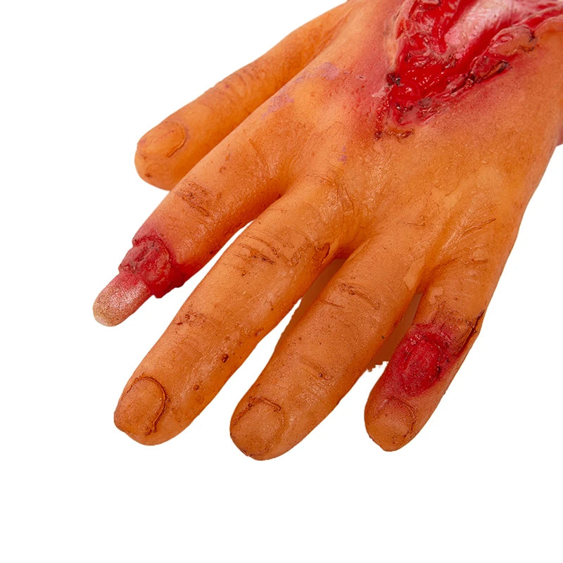 Halloween Party Ornament Horror Props Bloody Hand Fake Scary Finger Eyes Foot Brain Cock Dick Heart Organ Decor