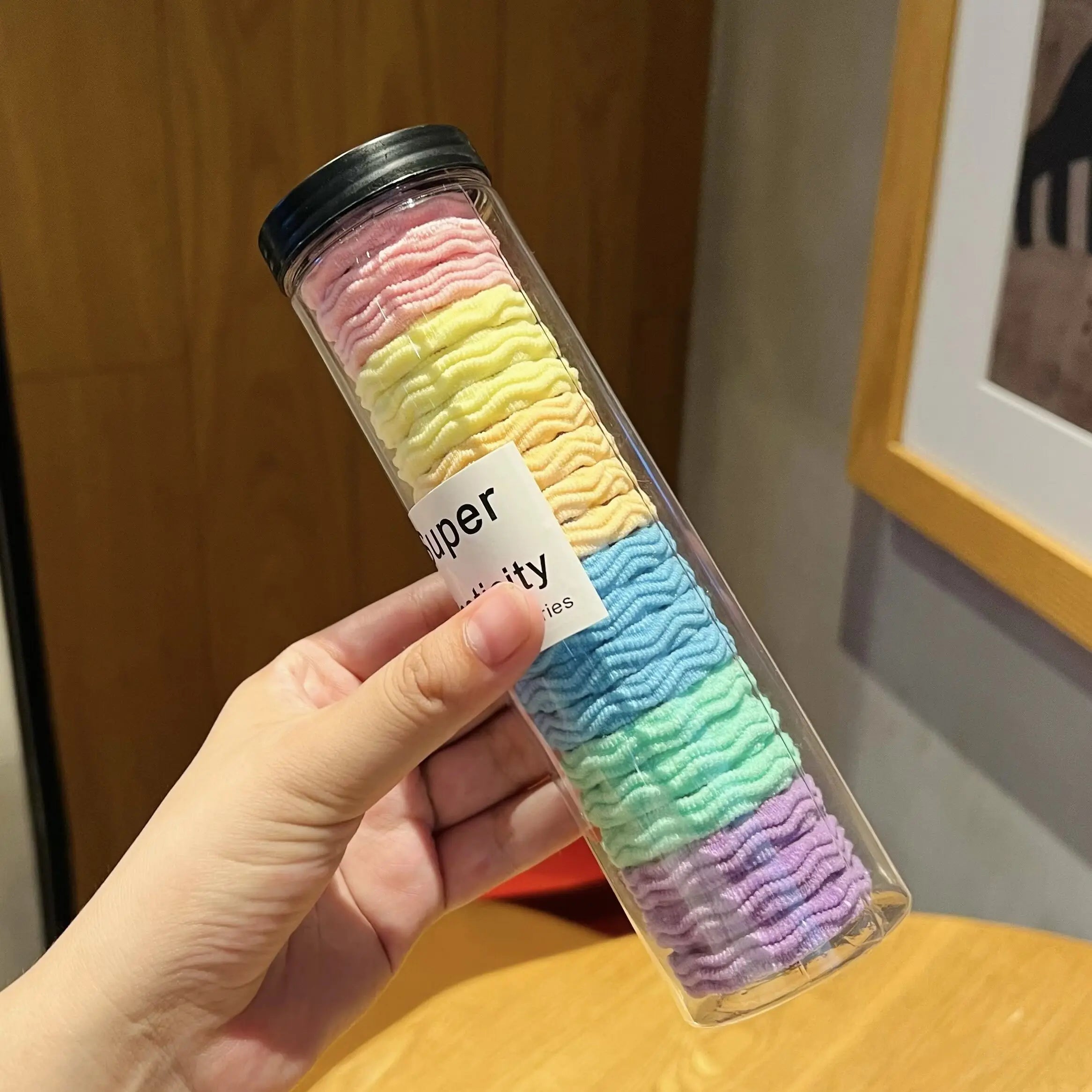 20Pcs High Elasticity Hair String Fashionable Sports Hair Loop All Season Hair String Packaging As Shown In The Picture