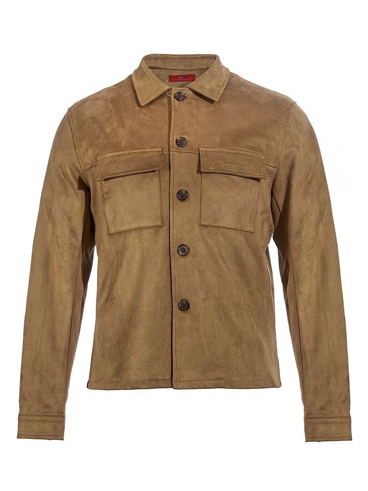 Men's Jacket 2025 New Khaki Top Men's Casual Shirt