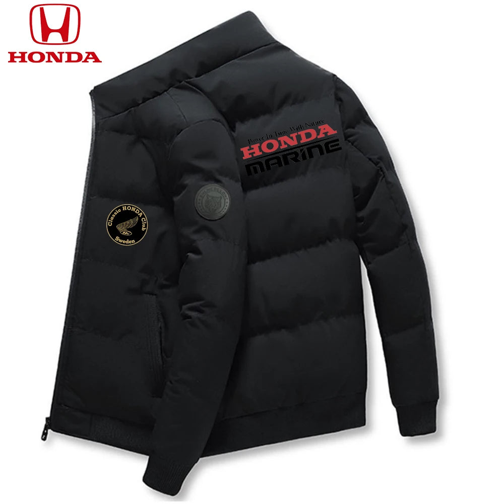 Honda Men Down Jackets Parker Coat Parker Jacket 2025 New Thick Warm Winter Men's Puffer Casual Cold and Waterproof Clothing