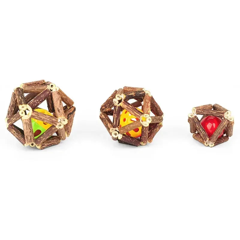 Catnip Ball Toy Kitten Chewing Toys Clean Cats Teeth Healthy Catnip Balls Matatabi Wood Stick Cat Interactive Toys Pets Supplies