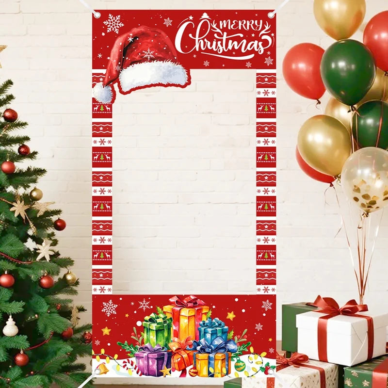Christmas Photo Frame 2025 Merry Christmas Decorations for Home Navidad Cristmas Party Supplies Ornament Xmas Gift New Year 2026