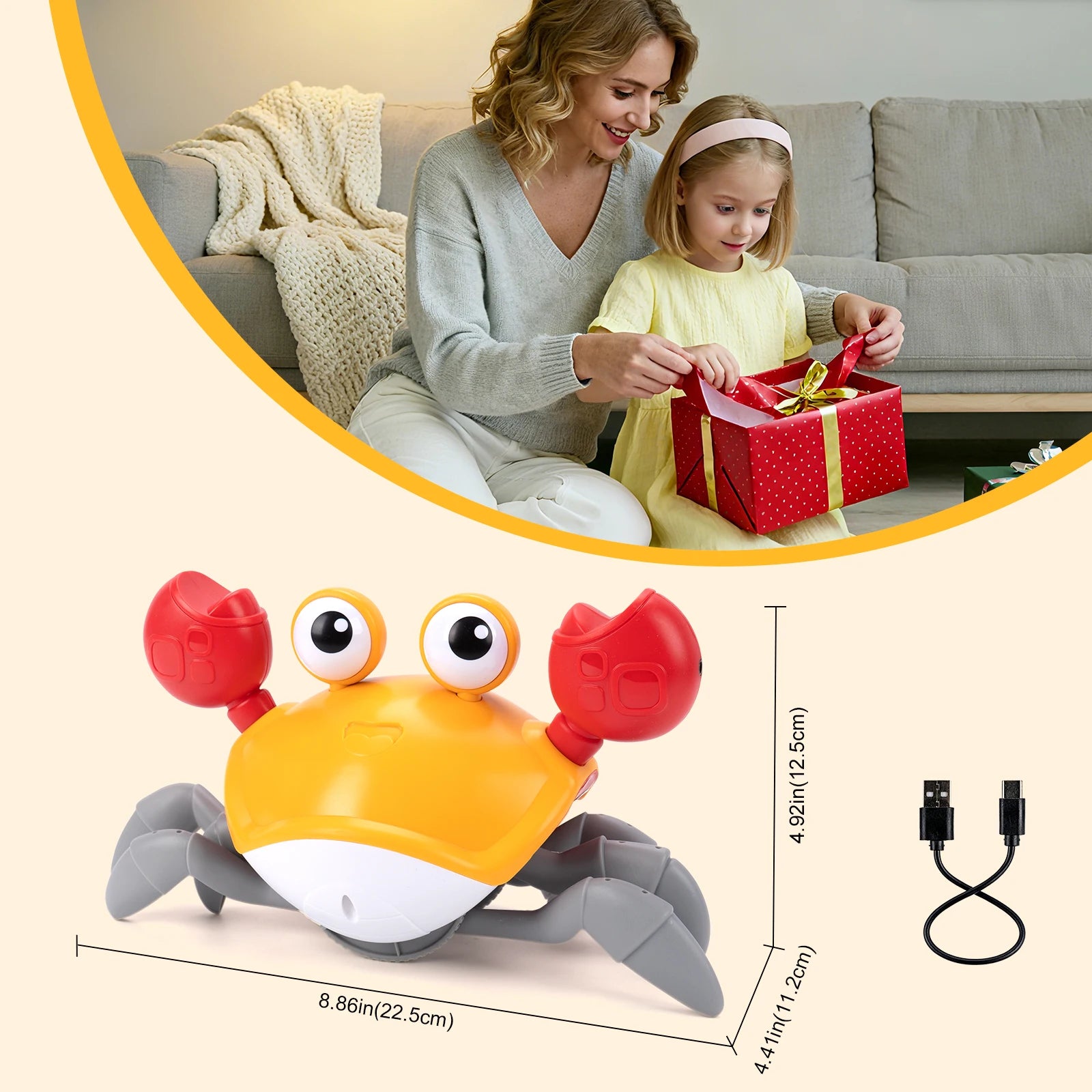 Kid Electronic Pet Toys Dancing Duck&Octopus Musical Penguin Baby Crawling Toys Toddler interactive Toys Tummy Time Gifts