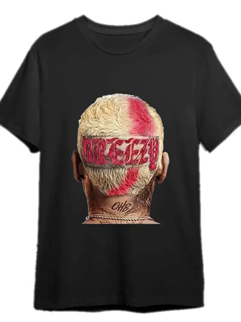 Men T-shirts Art 100% Cotton Chris Brown Breezy Shirt Funny Men Short Sleeve Graphic T-shirt Collection Sold By CMingShop
