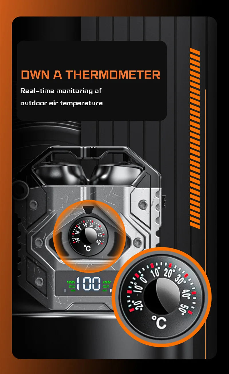 Creative Noise Reduction Electric Technology Mecha Wind Ultra-Long Standby Game Dual-Mode Headset H9 Bluetooth Wireless Headset