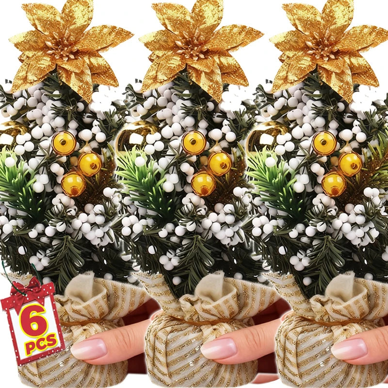 Christmas Tree Christmas Decoration 2026 Home Bedroom Desktop Ornaments Artificial Small Christmas Tree New Year Children Gift