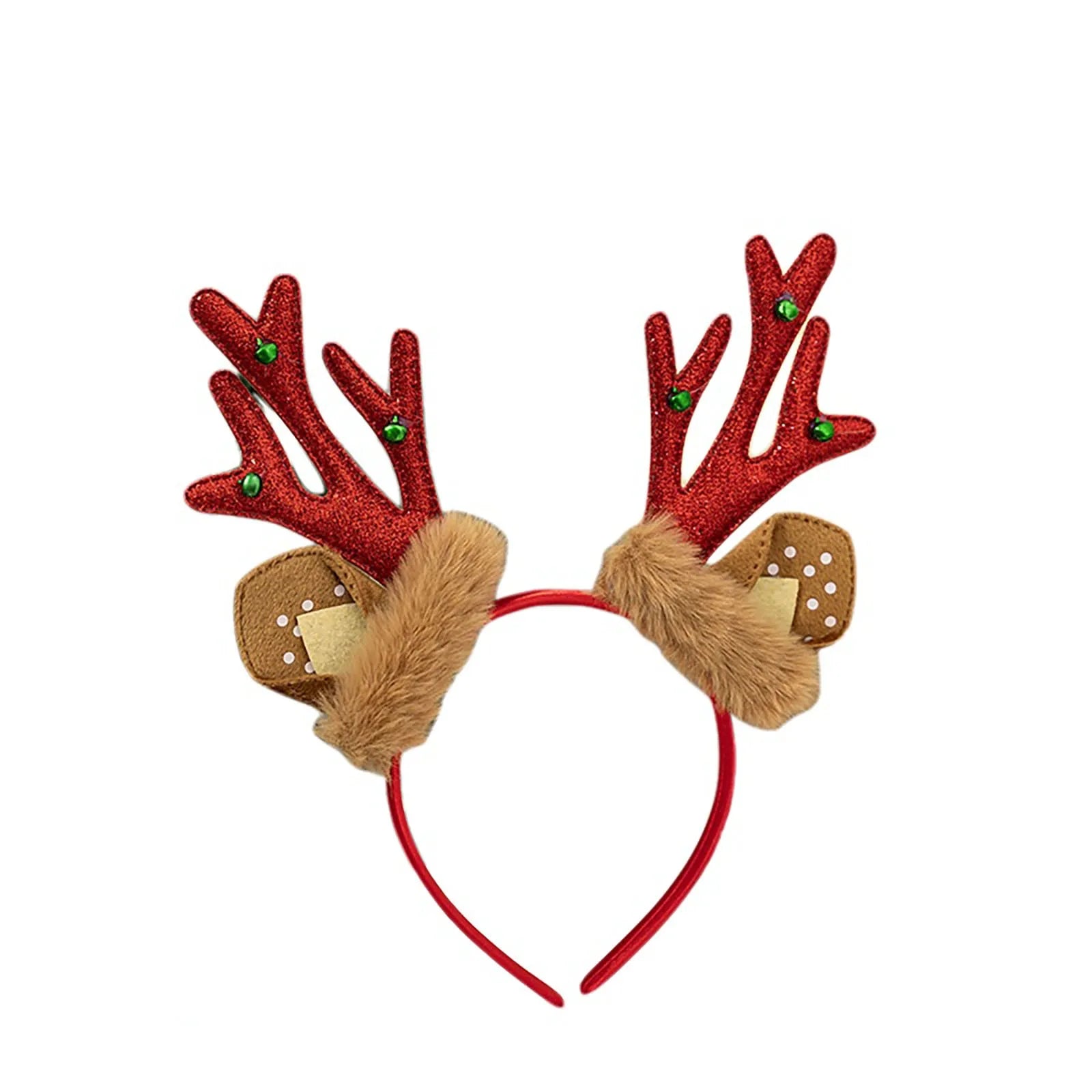 Christmas Gift Christmas Headband Christmas Head Buckle Antler Headband Holiday Party Dress Up Plush Headband for Christmas