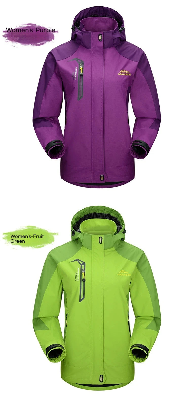 Camping Hiking Jacket Men Autumn Outdoor Sports Coats Climbing Trekking Windbreaker Travel Waterproof Jackets Black