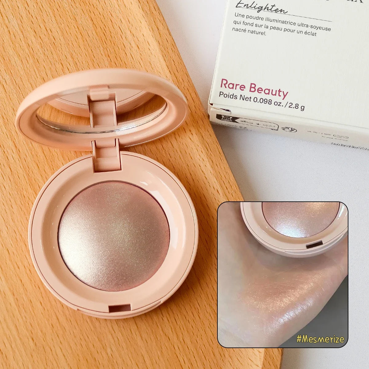 Beauty Enlighten Powder Portable Makeup Mirror Liquid Blush Moisturizing Dual-use Waterproof Lip Glaze Brightening Smooth