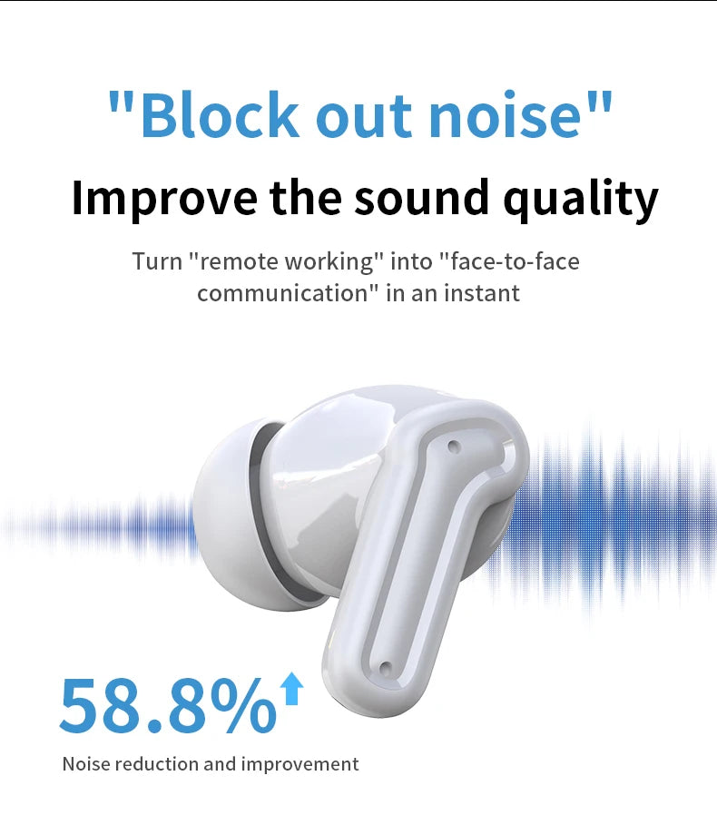 Earphone bluetooth Bluetooth headphonesTWS wireless Bluetooth earphones with long battery life, in-ear design, Bluetooth 5.6