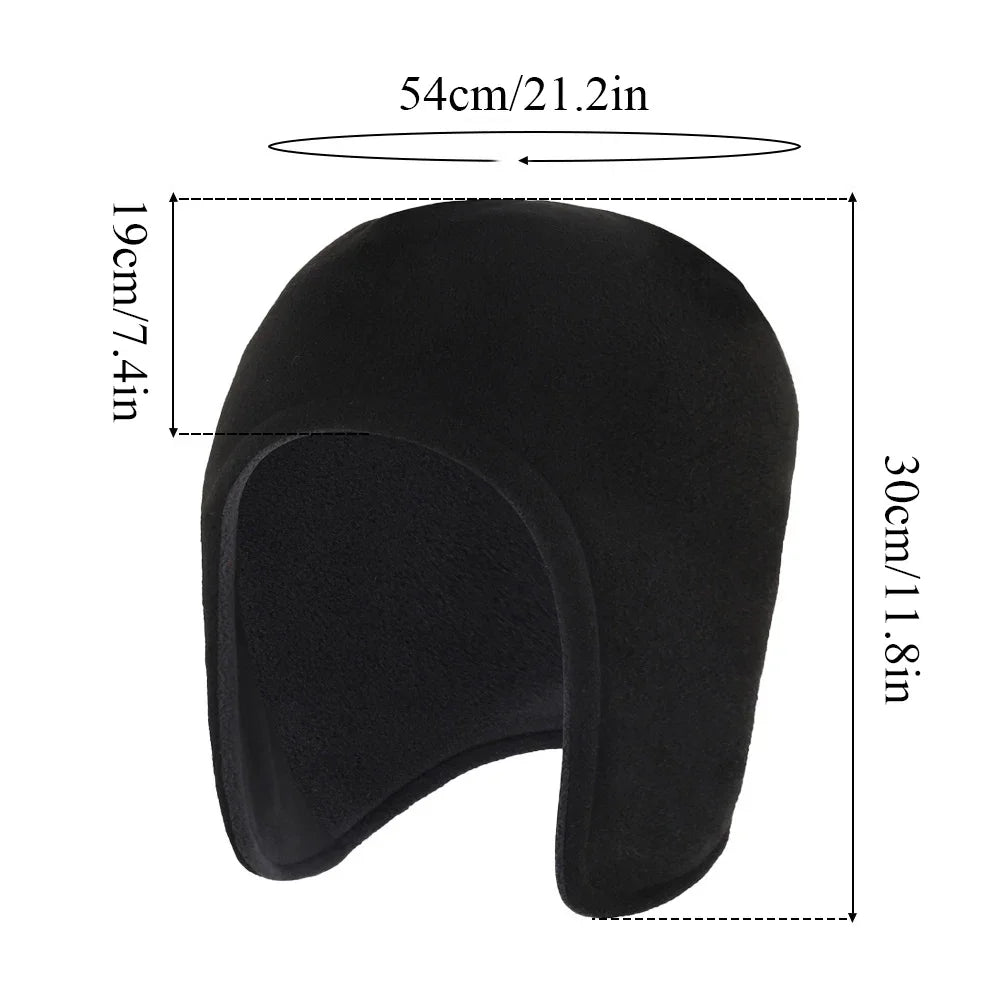 Winter Outdoor Cycling Hat Polar Fleece Windproof Ear Protection Earmuffs Sports Headgear Warm Caps Hiking Riding Caps
