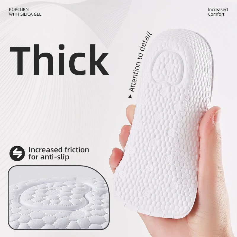 Arch Support Height Increase Insoles Half Pads Orthopedic Breathable Memory Foam 7 Points Lifts Shoe Pads Flat Feet Support