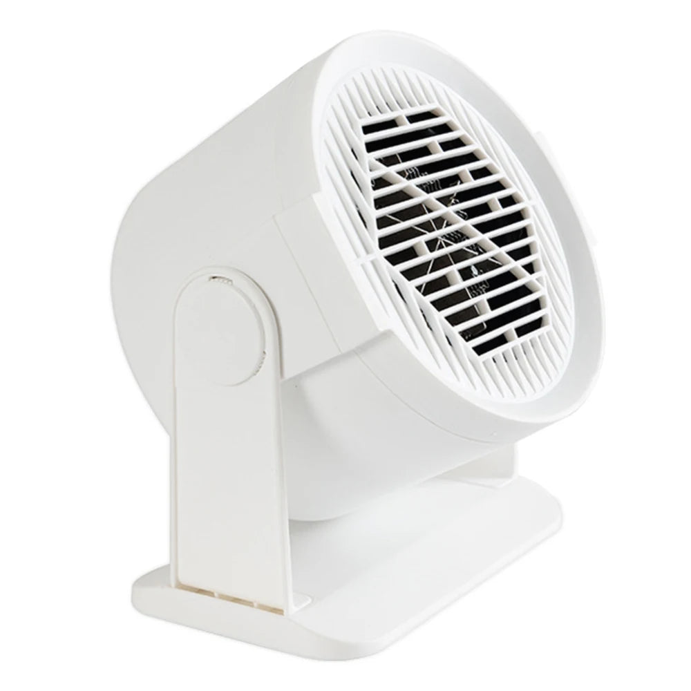 Mini Desktop Electric Heater for Home, Portable Heater for Office Desk, Compact Warm Air Fan for Cozy Feet and Home Use