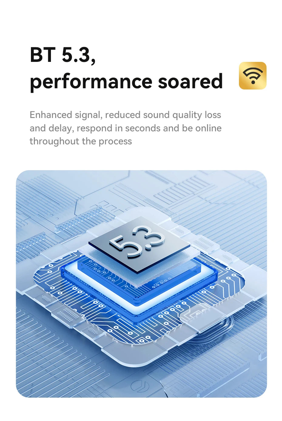 HOCO EW60 Wireless Bluetooth Headphones Tws Waterproof Earbuds Earphones HD Mic with touch Control Earbuds For Smartphones