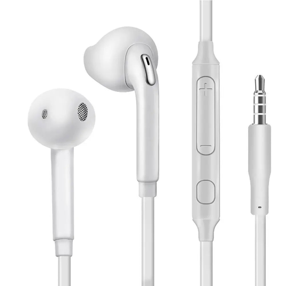 Wired Headphones With Microphone 3.5mm Earphones Plug In-Ear Headphones Music Earplugs Ergonomic Headphones For Smartphones
