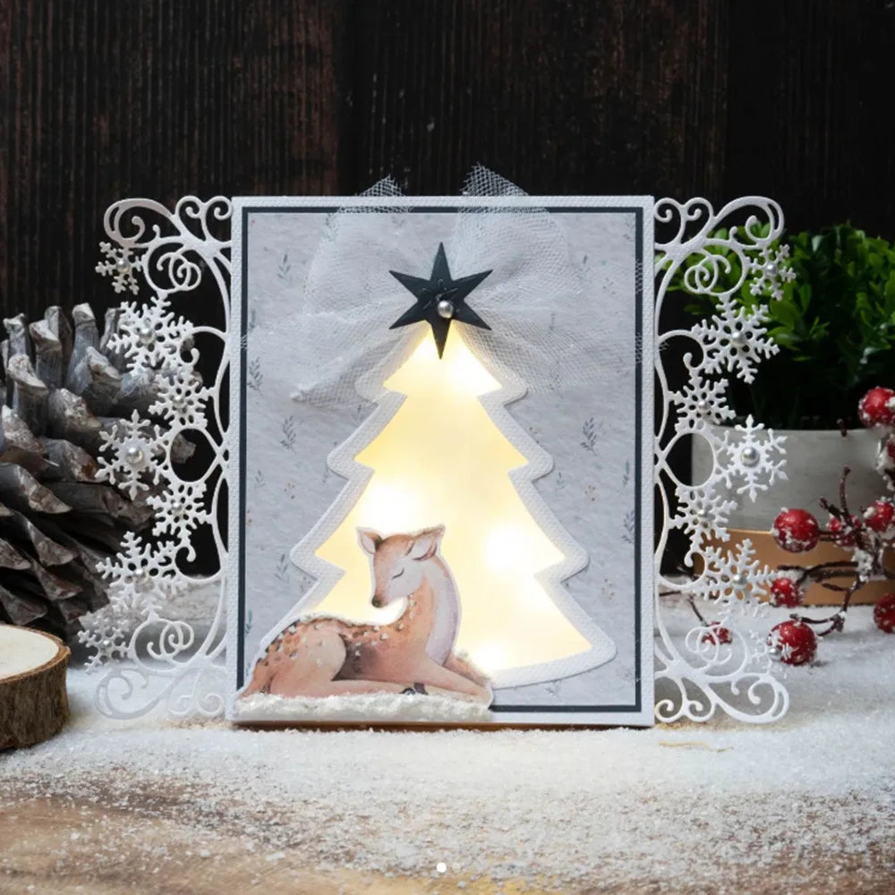 Christmas Tree  Metal Cutting Dies Stencil For DIY Scrapbooking Embossing Paper Cards Album Making Decorative Craft Cut Template