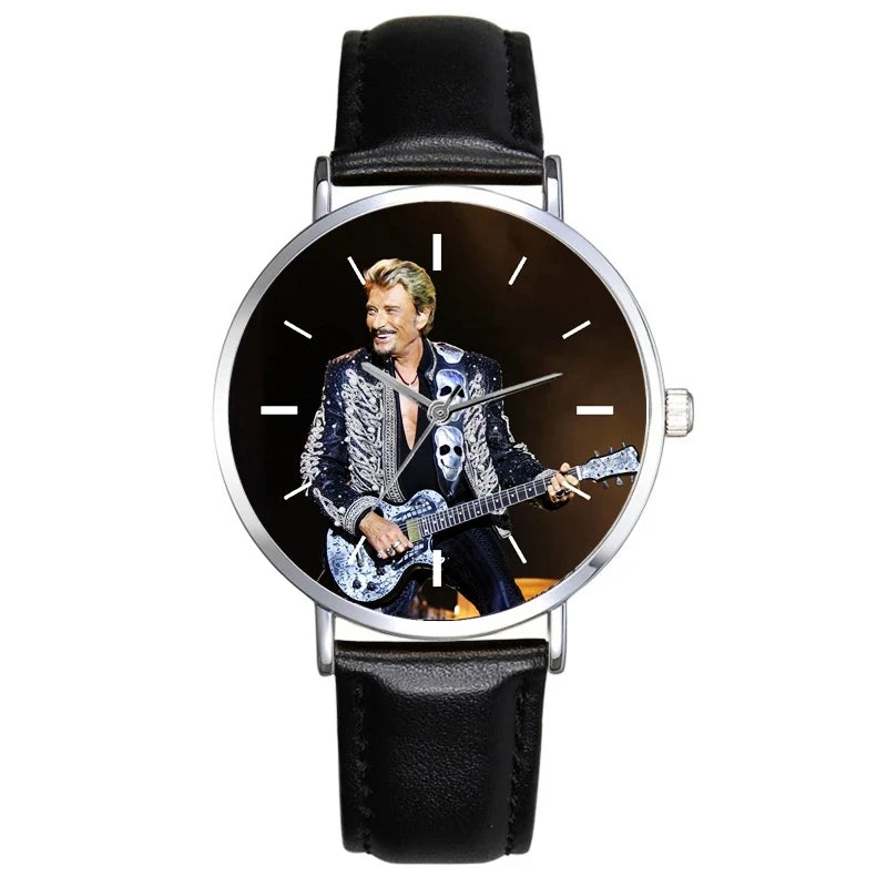 Johnny Hallyday Watches Dresses For Women Ladies Watch Quartz Wristwatch