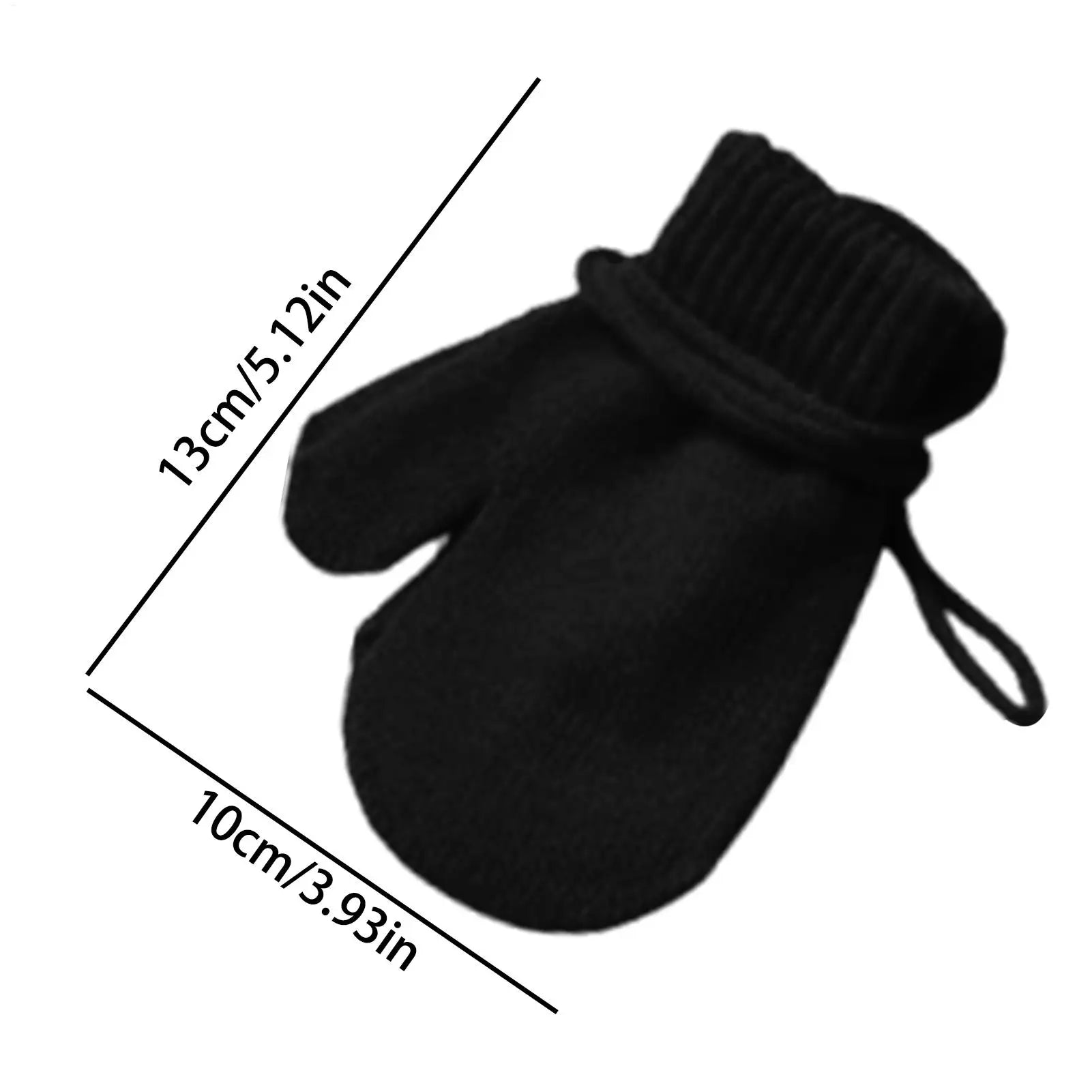 Winter Ski Gloves for Children Windproof Thickened Knitted Gloves Comfortable Warm Mittens Boys Girls Snow Warm Accessories