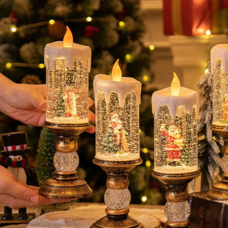 【Christmas Night Light Gift】Soothing Snowfall Glow, Anti-fall & Waterproof, Multi-color Modes, Must-have Party Decor!