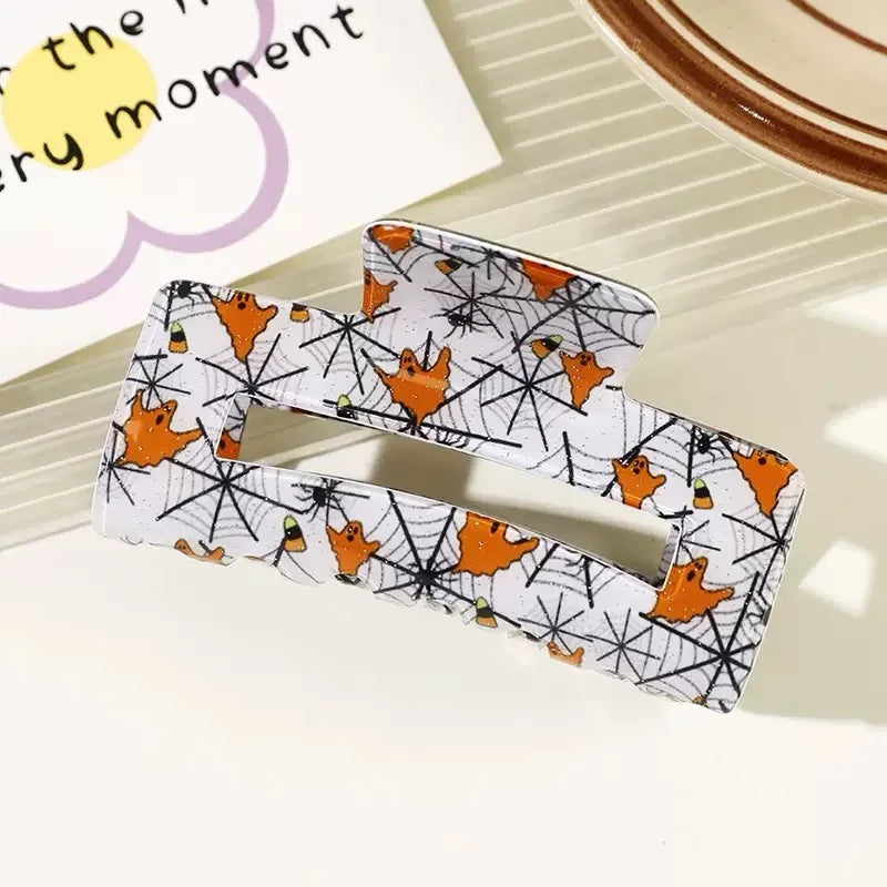 Halloween Theme - With Ghost/Pumpkin/Bat Patterns, Perfect For Holiday Party Costumes, Fashion Accessories For Women And Girls