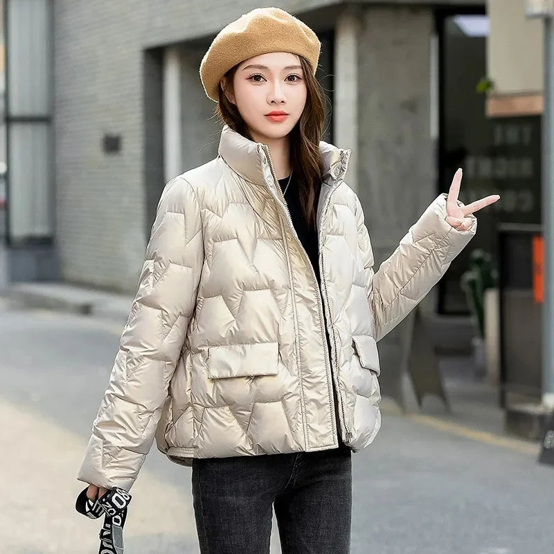 Winter Clothes Women Parkas Jacket 2023 New Women Fashion Solid Thick Short Coats Coats for Women Winter Coat Women