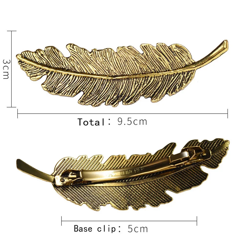 Fashion Gold Hairpin Women Girl Hair Clip Pin Barrette Clasp Accessories for Hair Buckle Women Girls Hairclip Headdress Headwear