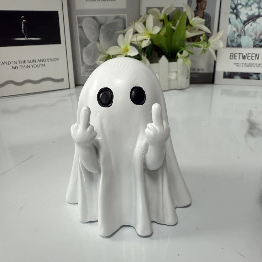 Halloween Ghost Ornament Cute Resin Creative Pen Holder Funny Creative Ghosts Home DIY Decor Cute Tabletop Ornaments Funny Gifts