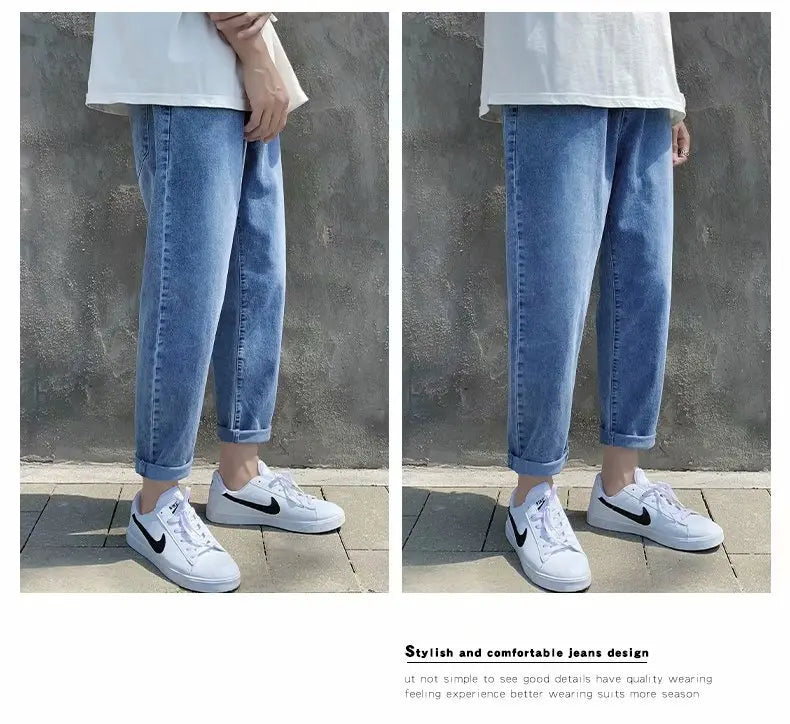 Men Jeans Male Trousers Simple Design High Quality Students Daily Casual Straight Denim Pants jeans for men clothing y2k jeans