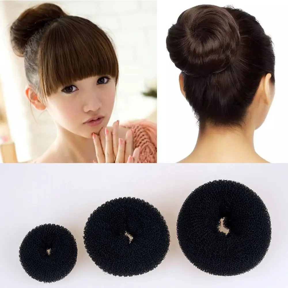 Head Hair Accessories Female Easy Big Ring Bird's Nest Bun Maker Women Hair Ring Korean Style Ponytail Holder Hairstyle Tools