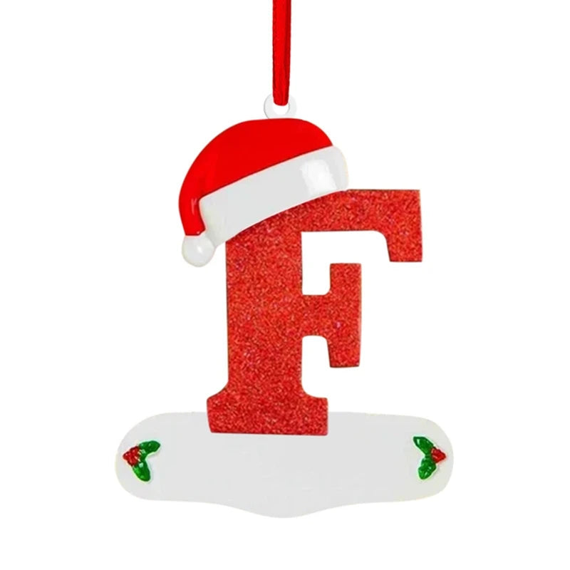 Merry Christmas Decoration Pendant English Alphabet Cristmas Tree Ornaments for Home Decor  Navidad New Year 2026 Gift Accessory