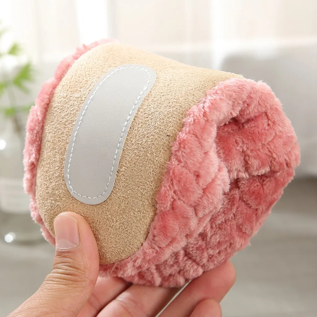 Warm Slippers Woven Solid Color Slippers Plush Home Cotton Slippers Winter Indoor Leisure Home Cold Comfortable Simple