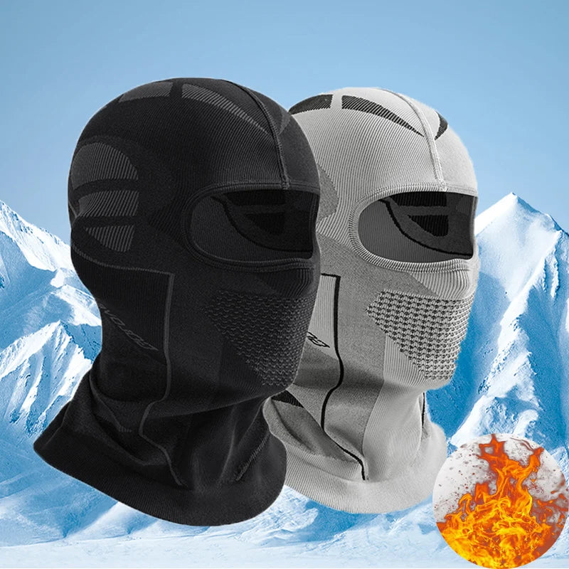 Winter Thermal Ski Balaclava Hats for Women Men Outdoor Full Face Mask Cold-Proof Cycling Head Neck Cover Helmet Liner Cap Scarf