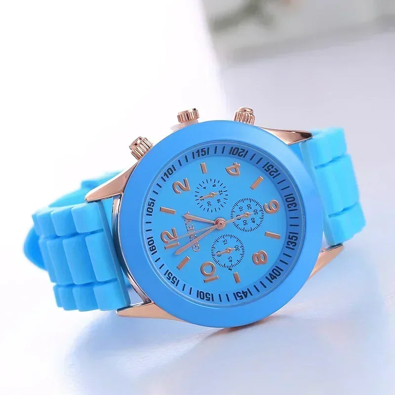Women Watches 2024 New Fashion Luxury Brand Women Watch Silicone Strap Quartz Wrist Watch for Female Relogio Feminino Zegarki