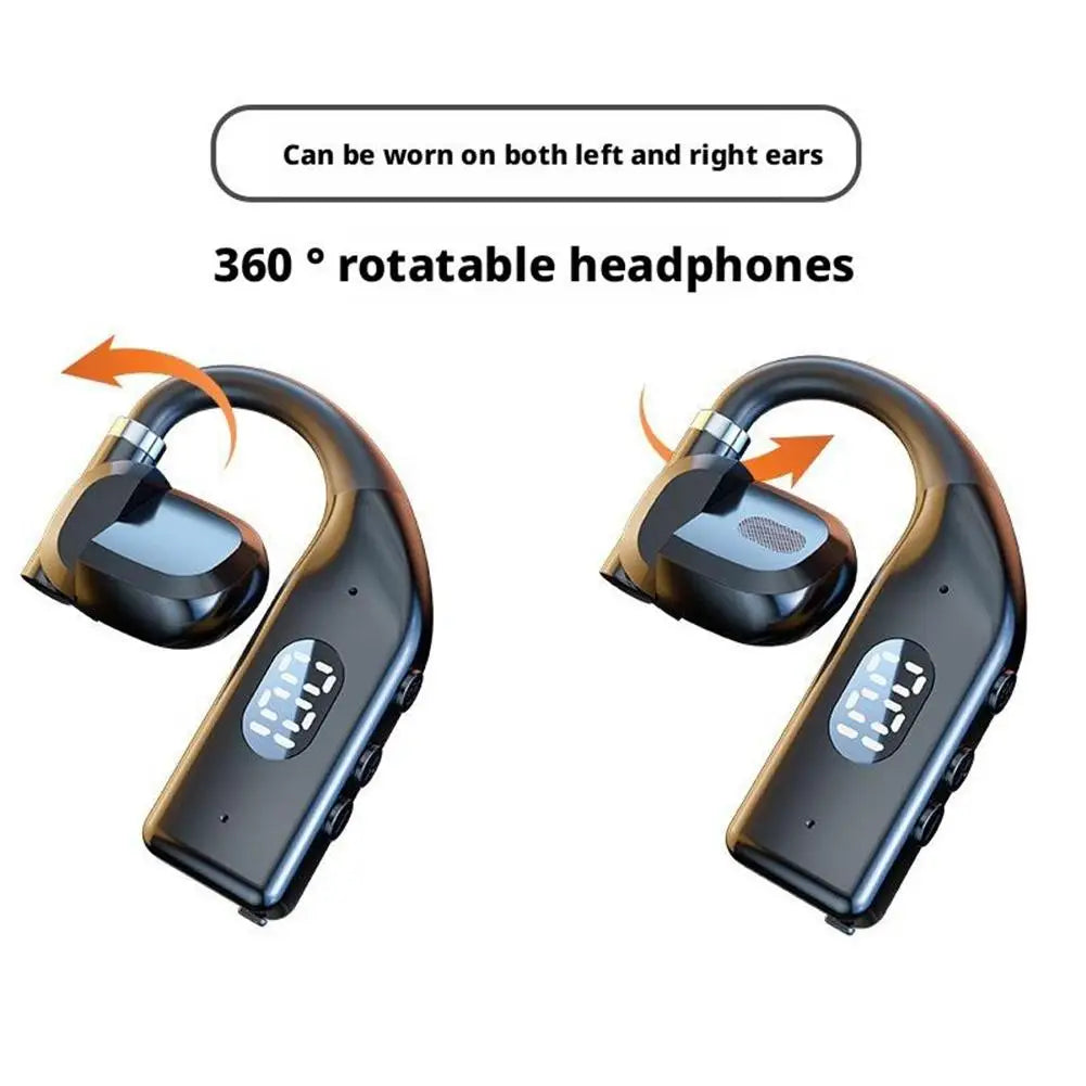 Earhooks Bluetooth Headphones Sport Earphones Hifi Stereo Sound Wireless Earbuds Headset