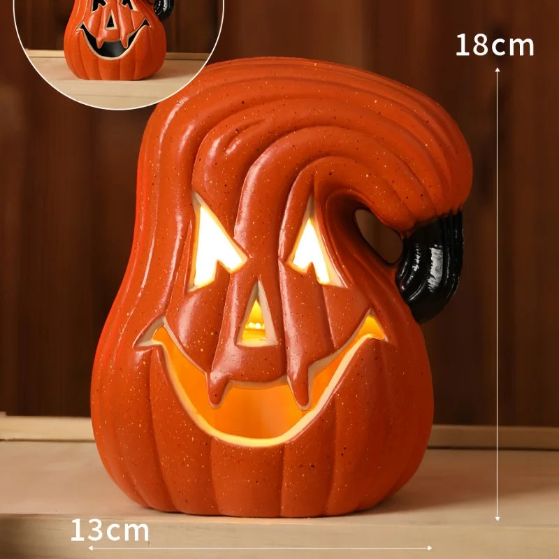 Halloween Pumpkin Lantern  Haunted House Decoration - Pumpkin Themed Luminous Decoration Props, Festive Party Atmosphere Lights