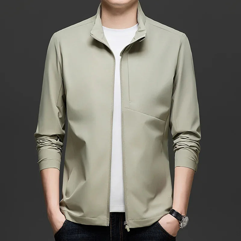New Men's Casual Jacket Casual and Fashionable Windbreaker Waterproof and Versatile Outdoor Jacket
