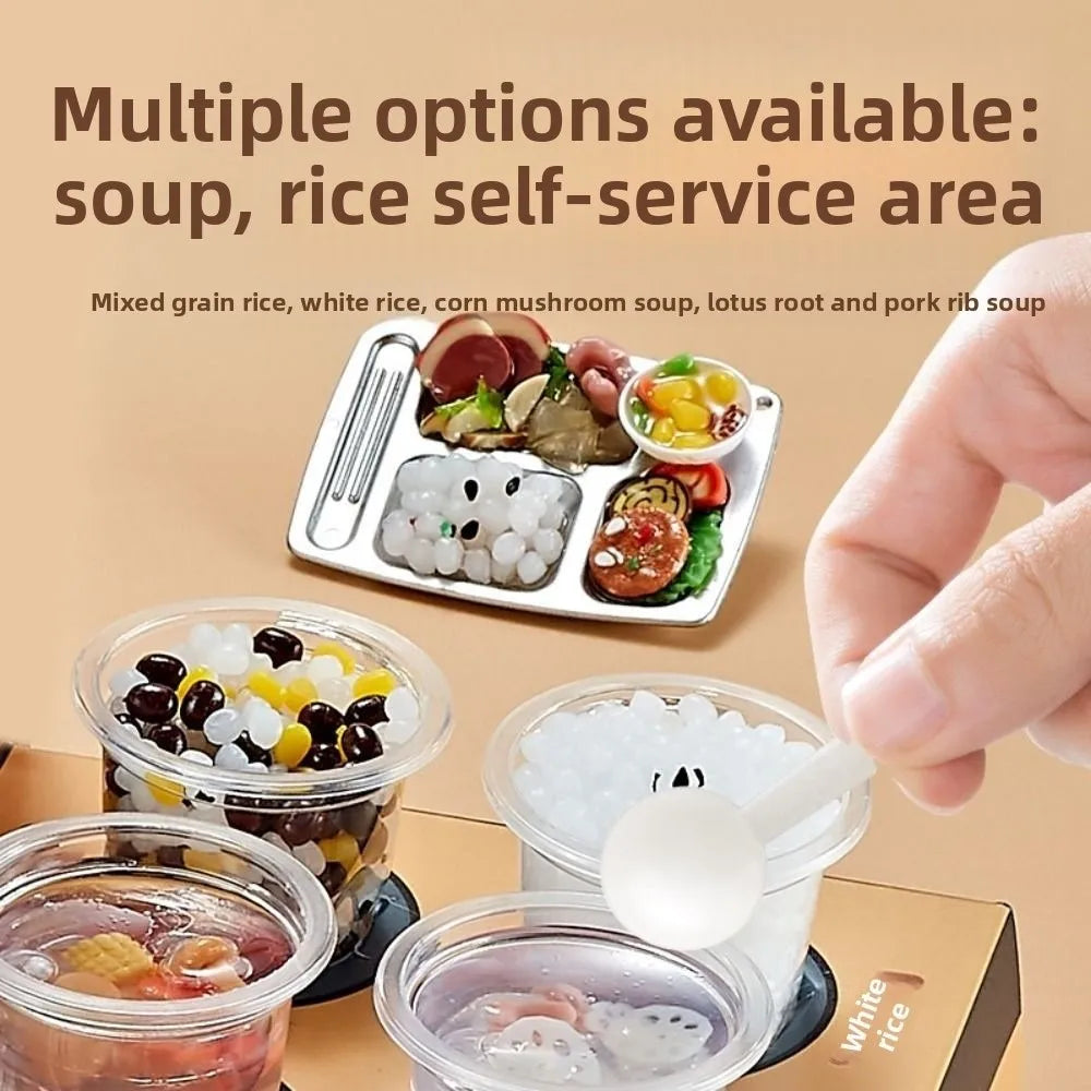 3D Pretend Play Kitchen Toys DIY Creative Cooking Interactive Toys Funny Reusable Mini Fast Food Model Toy Toddlers Girls Boys