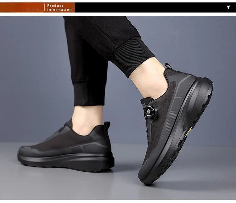 Fashion Casual Men's Shoes Designer Rotating Buckle Men Sneakers Thick-Soled Comfortable Outdoor Walking Shoes Zapatillas Hombre