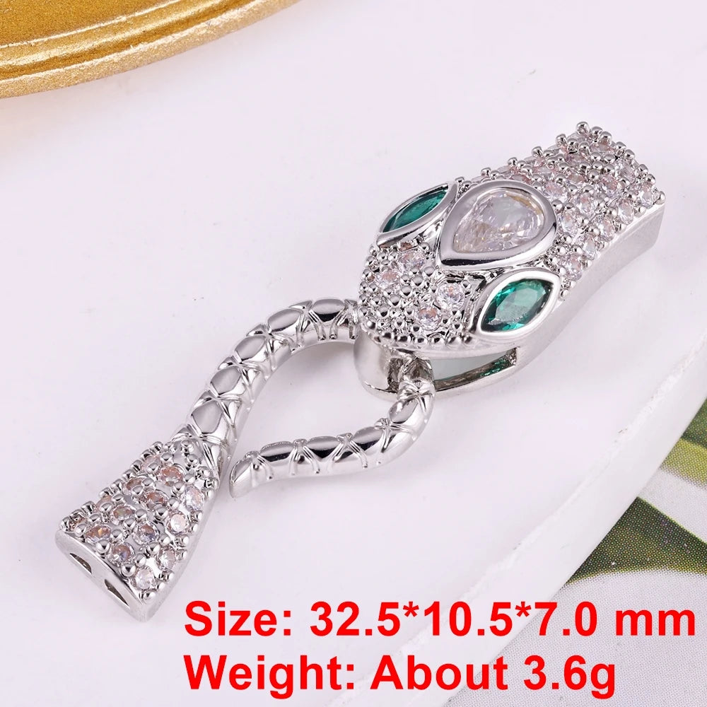 Juya 18K Gold Silver Plated Wedding Decorations Connect Fastener Closure Clasps Accessories For DIY Beads Pearls Jewelry Making