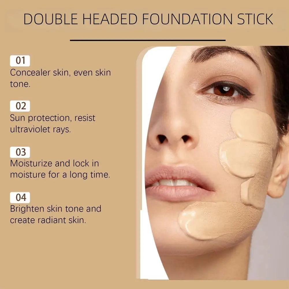 Two In One Foundation Make-up Stick Moisturizes, Thin, Lasting, Refreshing And Does Not Take Off Makeup